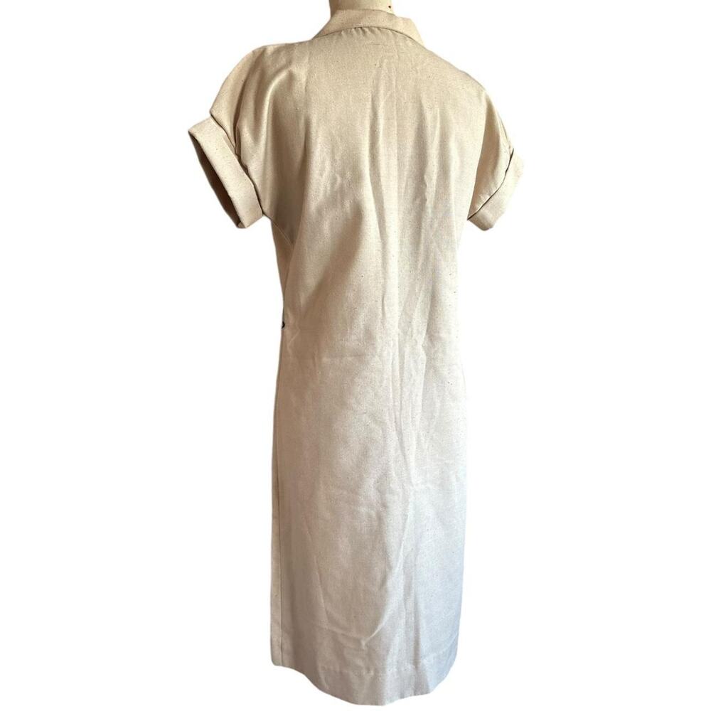Lanvin Vintage Beige Shirt Dress - Picture 5 of 8